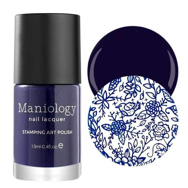 Nail polish swatch / manicure of shade Maniology Midnight Madness