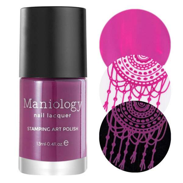 Nail polish swatch / manicure of shade Maniology Viola