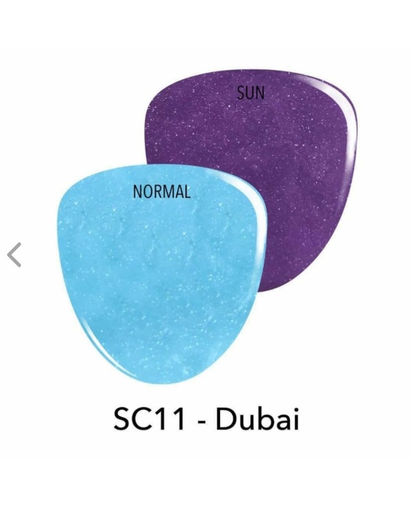 Nail polish swatch / manicure of shade Revel Dubai