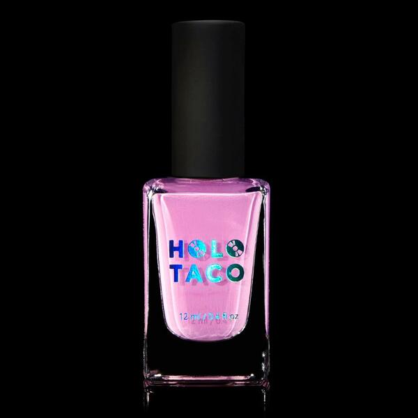 Nail polish swatch / manicure of shade Holo Taco What Do You Pink