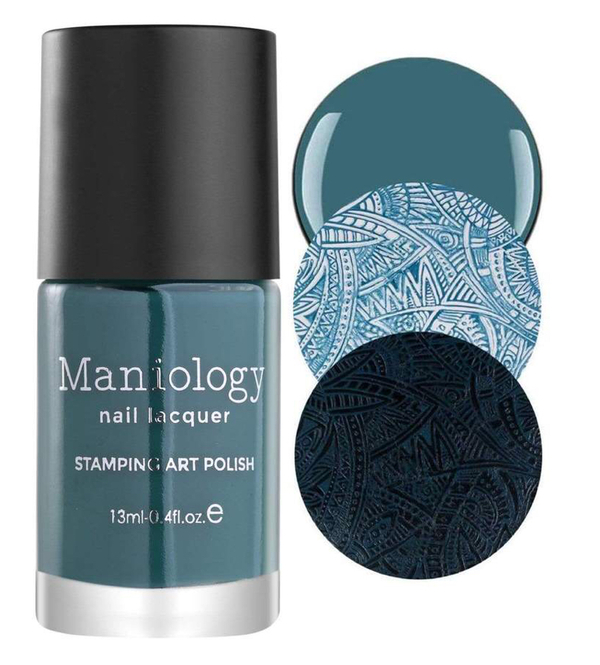 Nail polish swatch / manicure of shade Maniology Harlequin