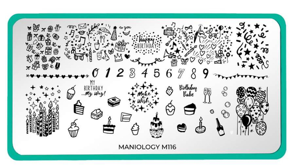 Nail polish swatch / manicure of shade Maniology Birthday Behavior