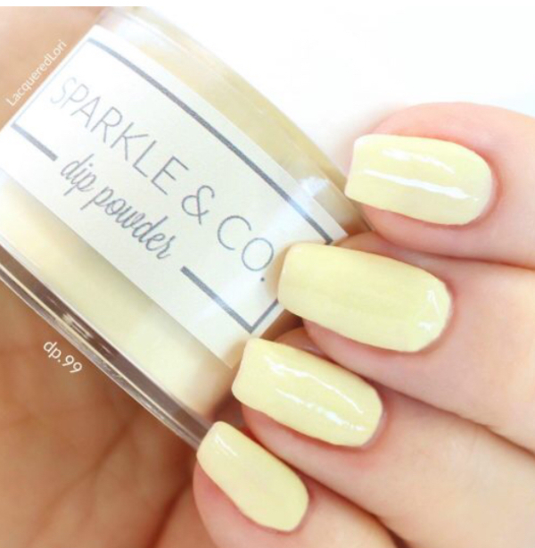 Nail polish swatch / manicure of shade Sparkle and Co. Pastel Sunshine
