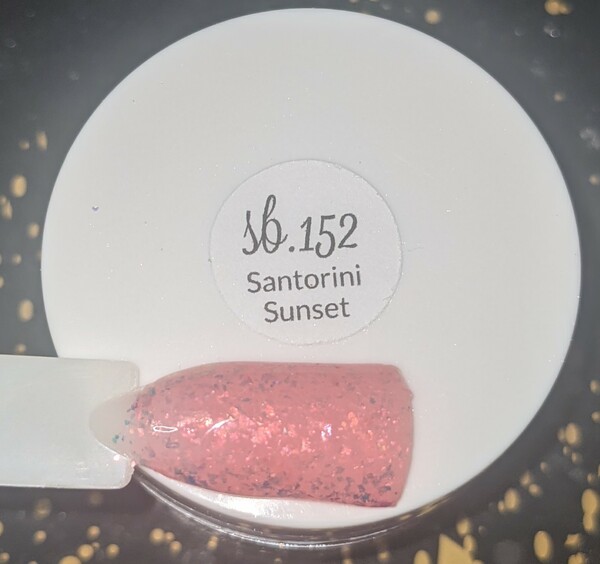 Nail polish swatch / manicure of shade Sparkle and Co. Santorini Sunset