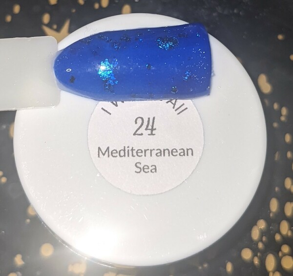 Nail polish swatch / manicure of shade Sparkle and Co. Mediterranean Sea