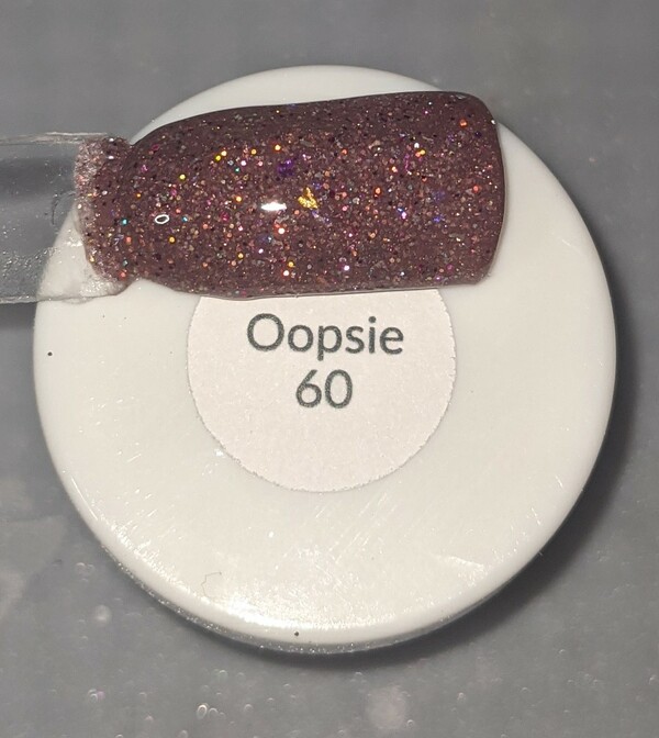 Nail polish swatch / manicure of shade Sparkle and Co. Oopsie 60