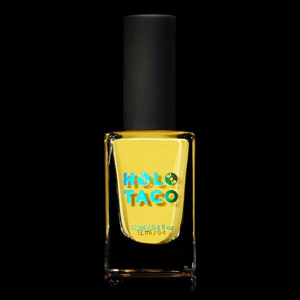 Nail polish swatch / manicure of shade Holo Taco Banana Hacks