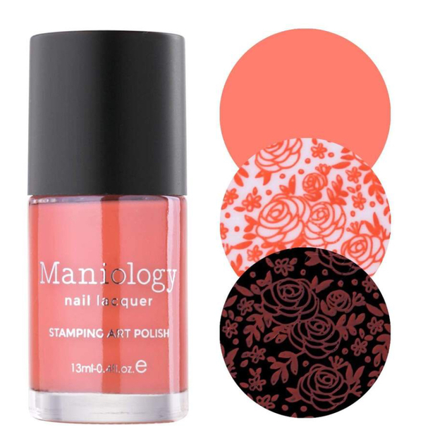 Nail polish swatch / manicure of shade Maniology Hibiscus