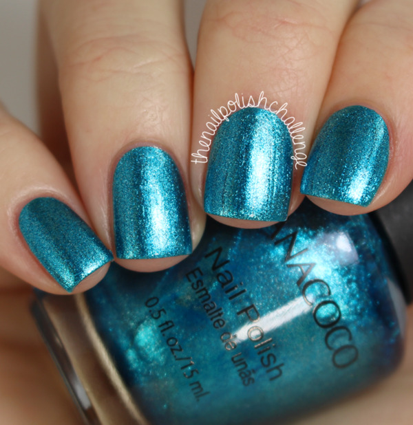 Nail polish swatch / manicure of shade Nanacoco Mermaid Lake