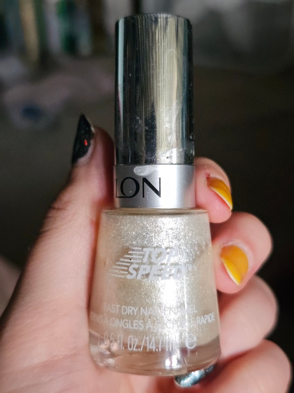 Nail polish swatch / manicure of shade Revlon Snow Bunny
