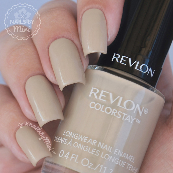 Nail polish swatch / manicure of shade Revlon Bare Bones