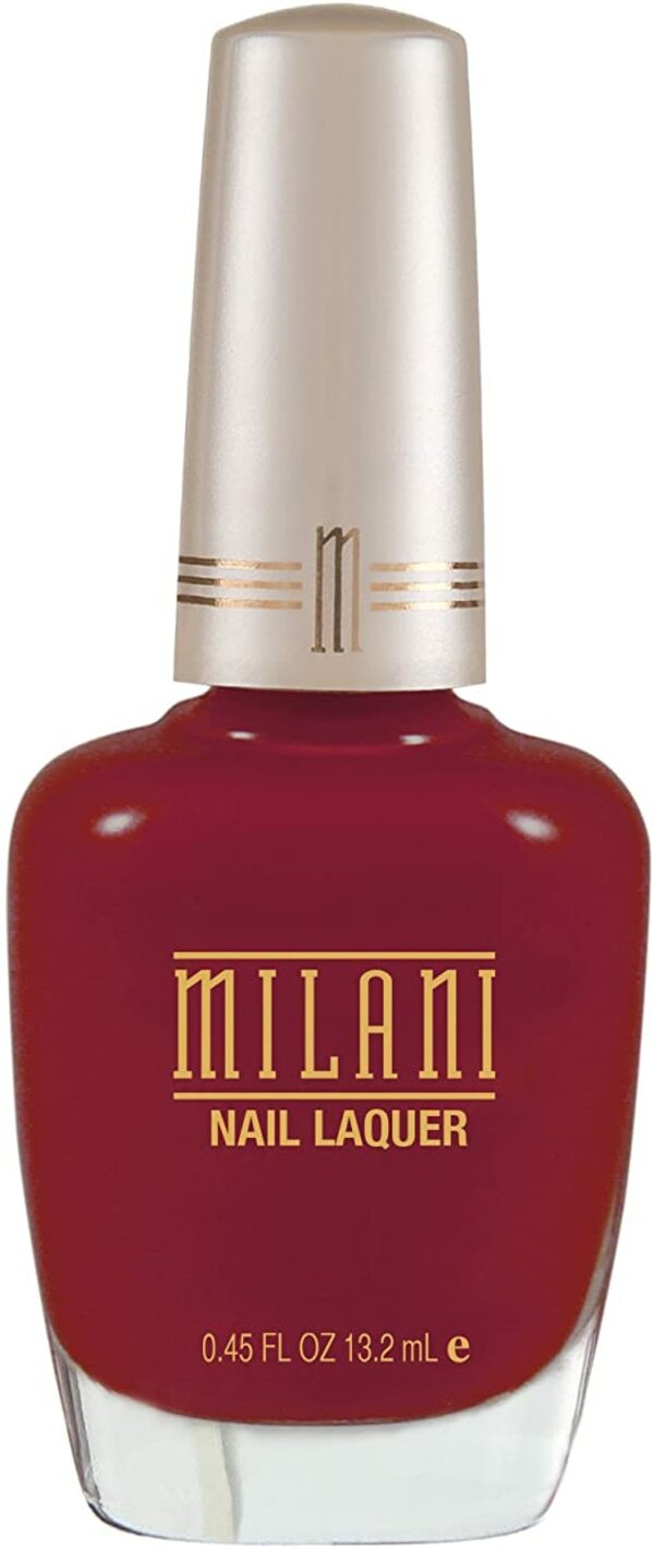 Nail polish swatch / manicure of shade Milani NY Apple Red