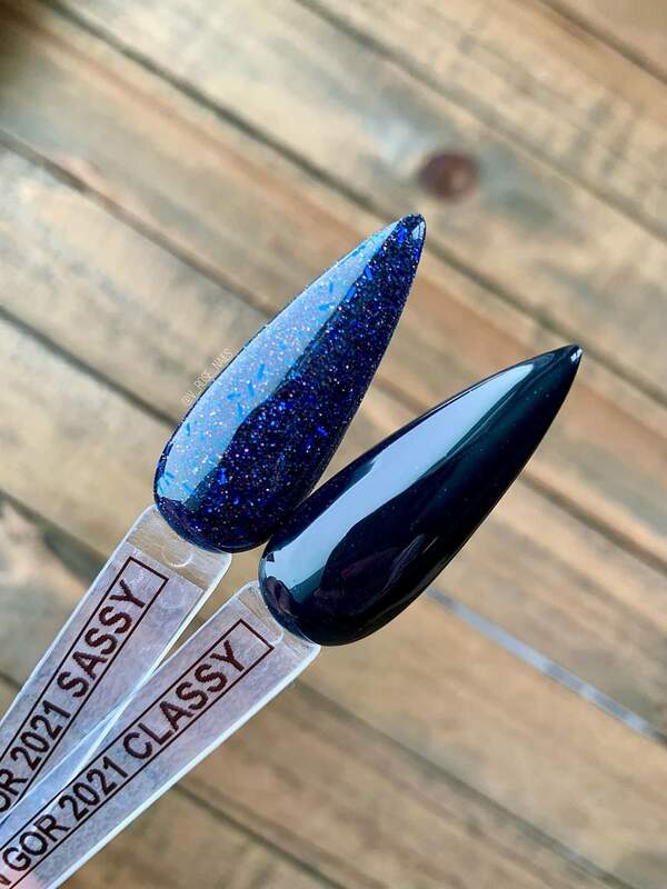 Nail polish swatch / manicure of shade Revel Sassy GOR January 2021