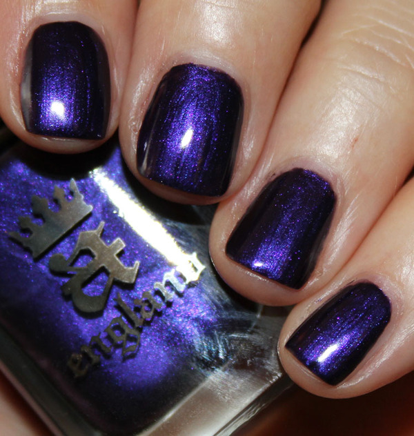 Nail polish swatch / manicure of shade A England The Blessed Damozel