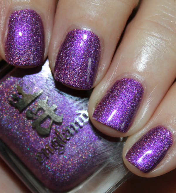 Nail polish swatch / manicure of shade A England Crown of Thistles