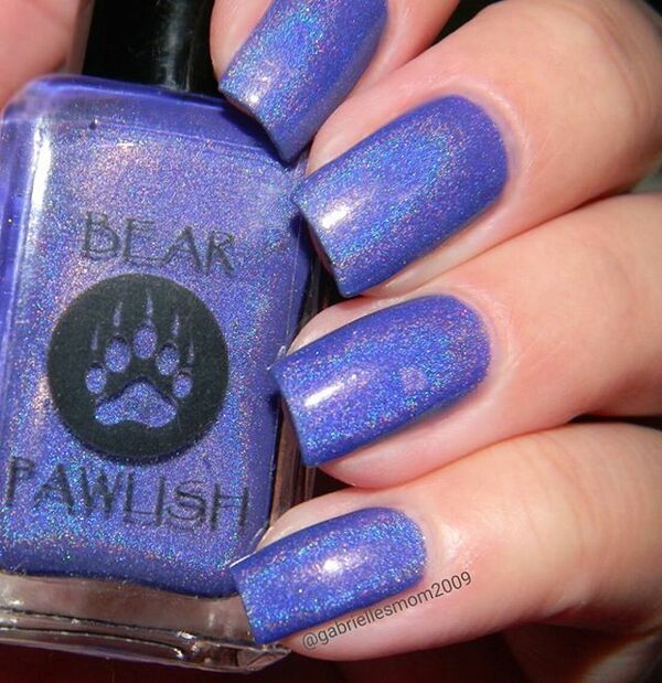 Nail polish swatch / manicure of shade Bear Pawlish Happy Bearthday Again!