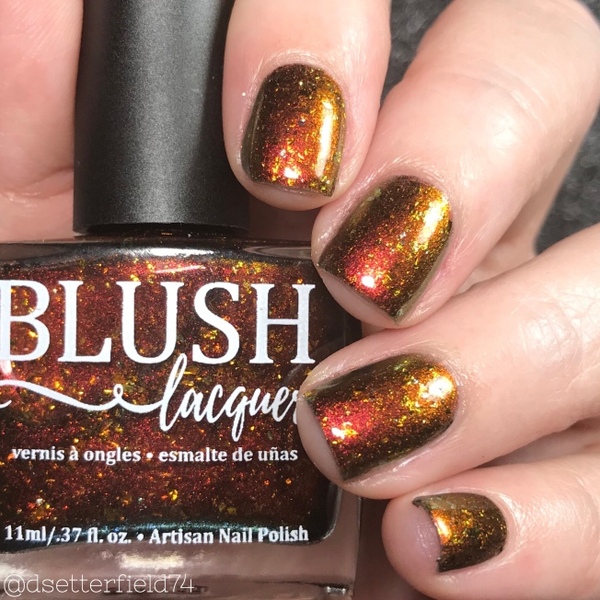 Nail polish swatch / manicure of shade Blush Lacquers The Judgy Eyes