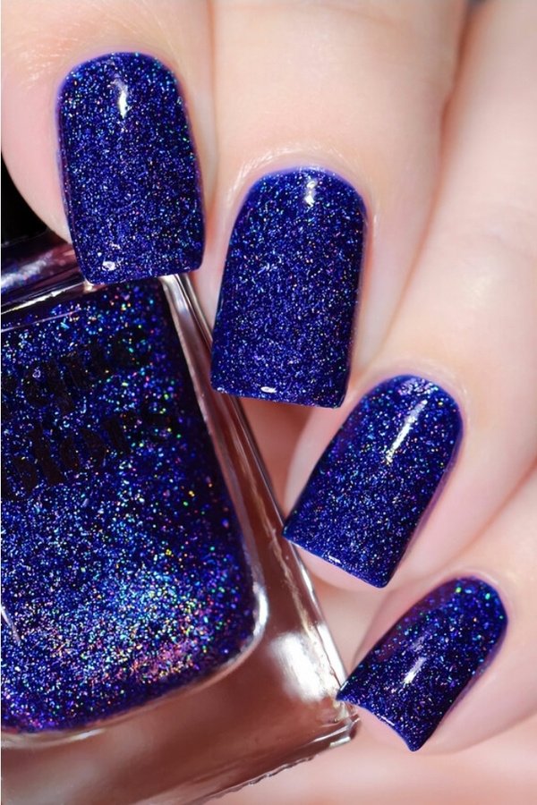 Nail polish swatch / manicure of shade Cirque Colors Sapphire