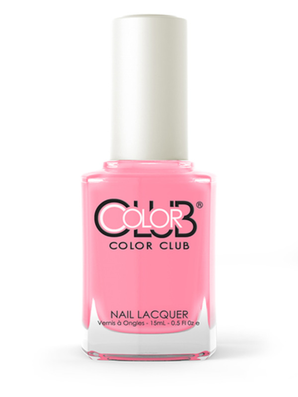 Nail polish swatch / manicure of shade Color Club Modern Pink