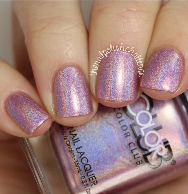 Nail polish swatch / manicure of shade Color Club Halo-Graphic