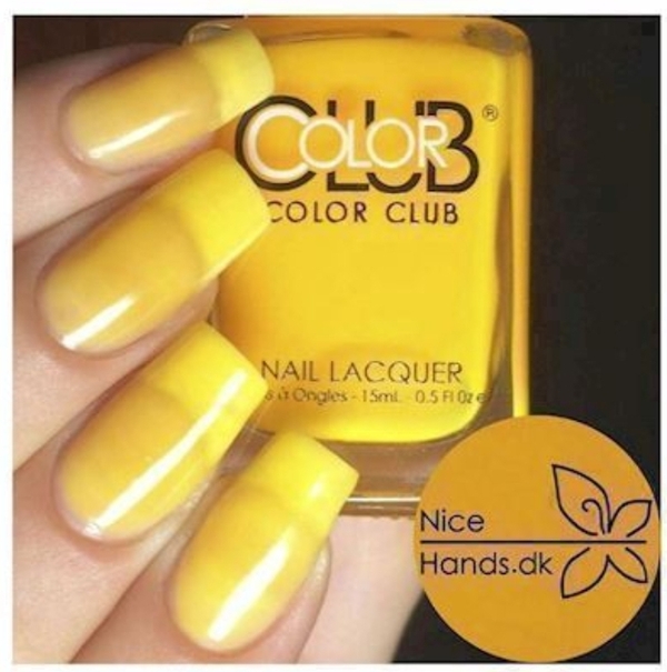 Nail polish swatch / manicure of shade Color Club Darling Clementine