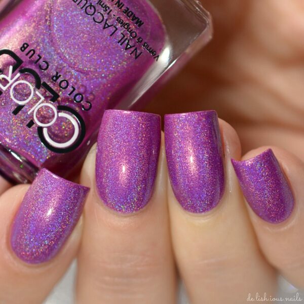 Nail polish swatch / manicure of shade Color Club Celestial