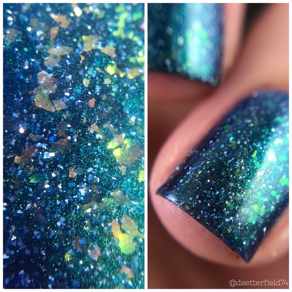 Nail polish swatch / manicure of shade Colors by Llarowe Prism Break