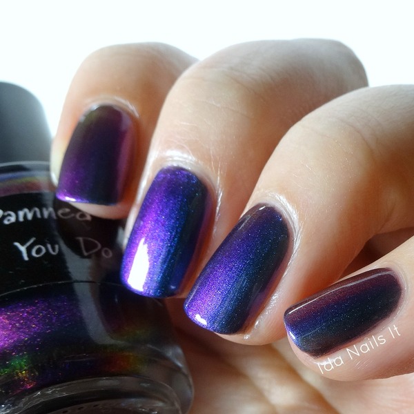 Nail polish swatch / manicure of shade CrowsToes Damned if You Don't