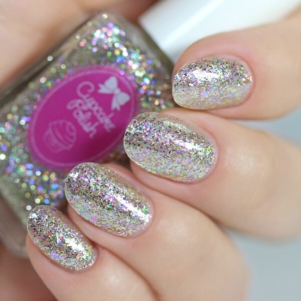 Nail polish swatch / manicure of shade Cupcake Polish Diamond