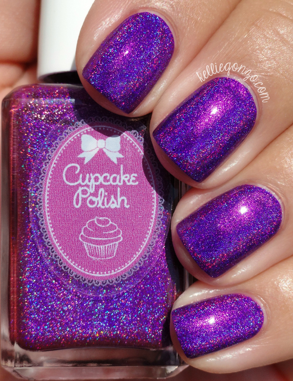 Nail polish swatch / manicure of shade Cupcake Polish Berry Good Looking