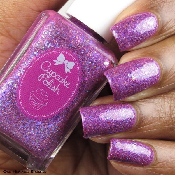 Nail polish swatch / manicure of shade Cupcake Polish Wildflower Child