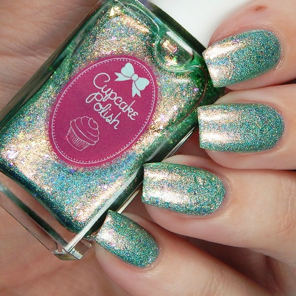 Nail polish swatch / manicure of shade Cupcake Polish Mermaids in Malibu