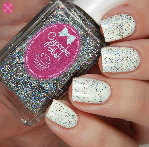 Nail polish swatch / manicure of shade Cupcake Polish Sprinkles