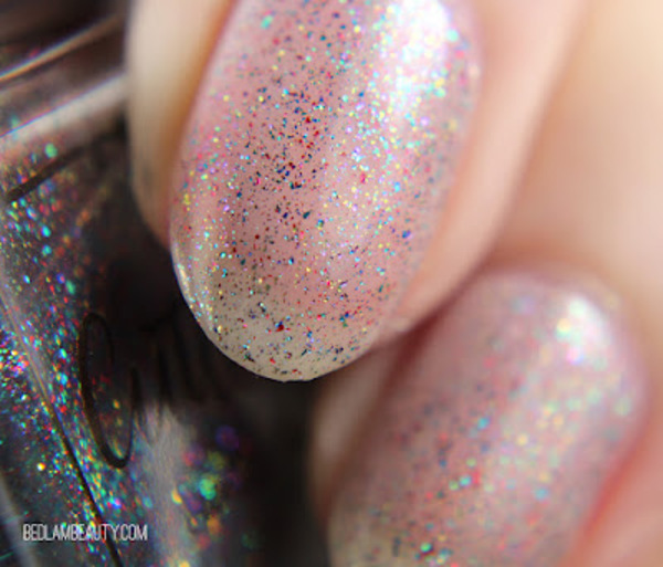Nail polish swatch / manicure of shade Cuticula Rainbow Sprinkles