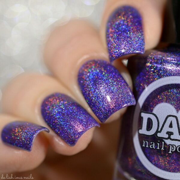 Nail polish swatch / manicure of shade Dam Nail Polish Amethyst