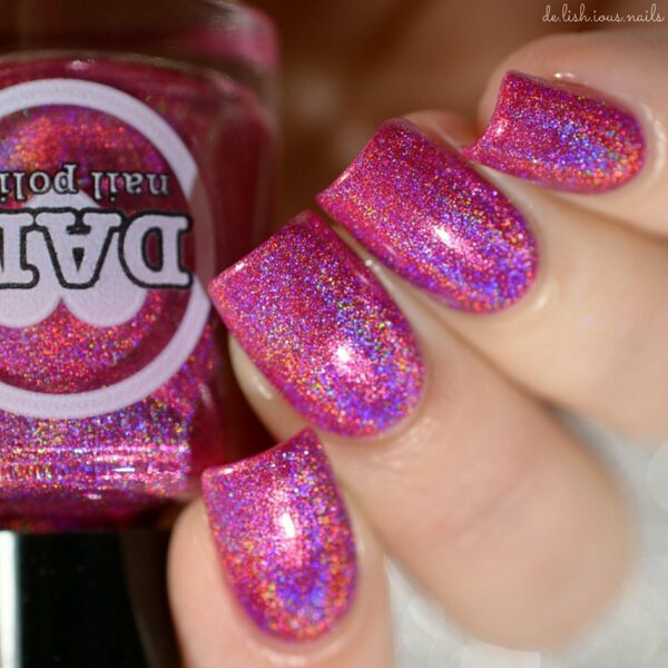 Nail polish swatch / manicure of shade Dam Nail Polish Garnet