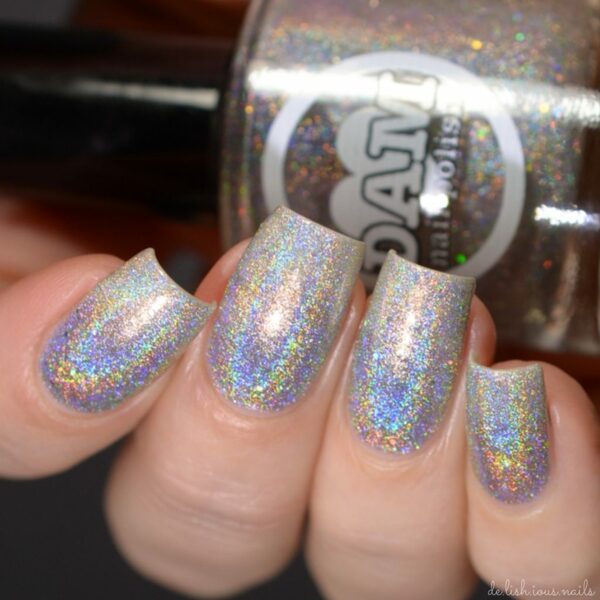 Nail polish swatch / manicure of shade Dam Nail Polish Diamond