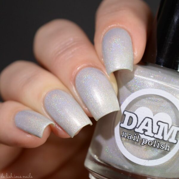 Nail polish swatch / manicure of shade Dam Nail Polish Pearl