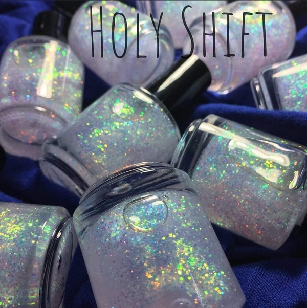 Nail polish swatch / manicure of shade Dam Nail Polish Holy Shift