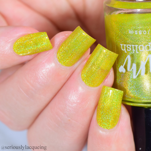 Nail polish swatch / manicure of shade Dam Nail Polish Yep It's Yello