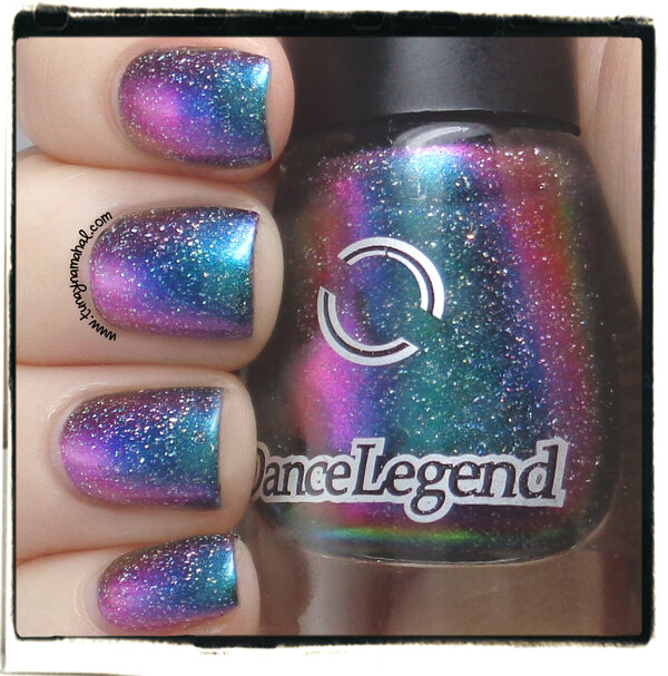 Nail polish swatch / manicure of shade Dance Legend Milky Way