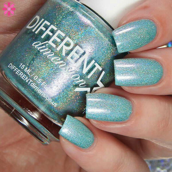 Nail polish swatch / manicure of shade Different Dimension Enchant-mint