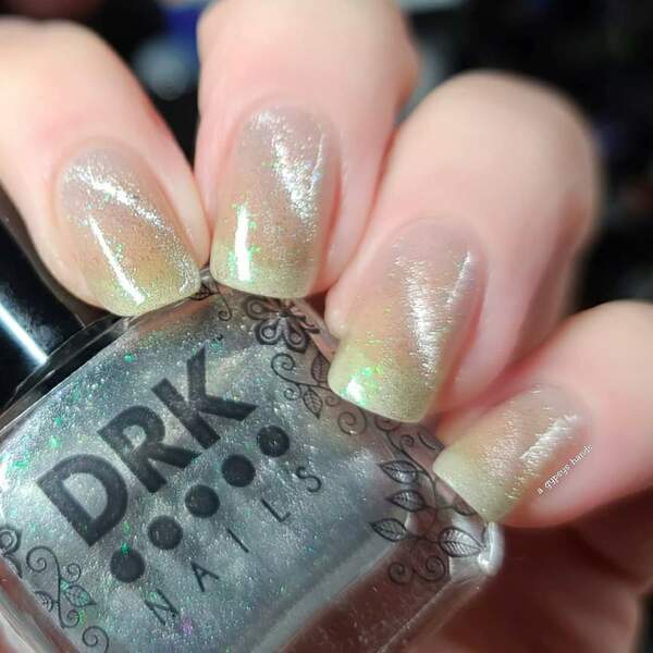 Nail polish swatch / manicure of shade DRK Nails Light Over It