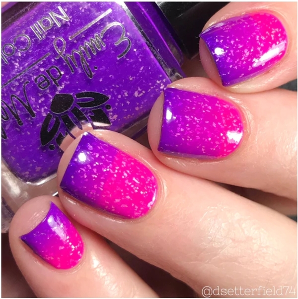 Nail polish swatch / manicure of shade Emily de Molly High Contrast