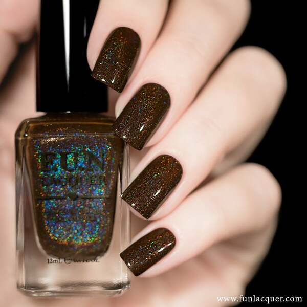 Nail polish swatch / manicure of shade FUN Lacquer Cinnamon