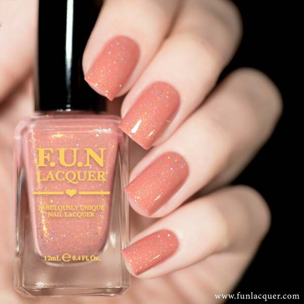 Nail polish swatch / manicure of shade FUN Lacquer Cherry Blossom
