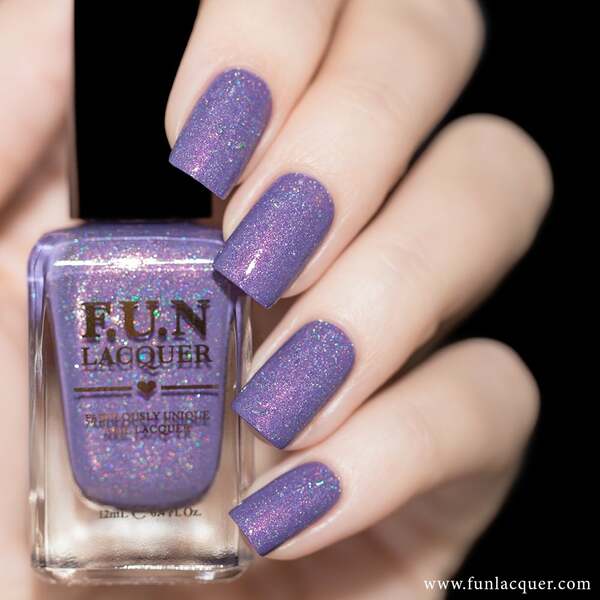 Nail polish swatch / manicure of shade FUN Lacquer Grape Soda