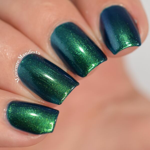 Nail polish swatch / manicure of shade Girly Bits Tropical Daydream