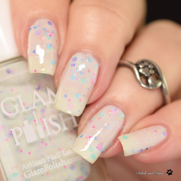 Nail polish swatch / manicure of shade Glam Polish She Looks Like a Little Piece of Cake