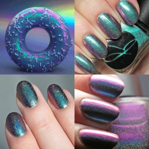 Nail polish swatch / manicure of shade Jior Couture Cosmic Glazed